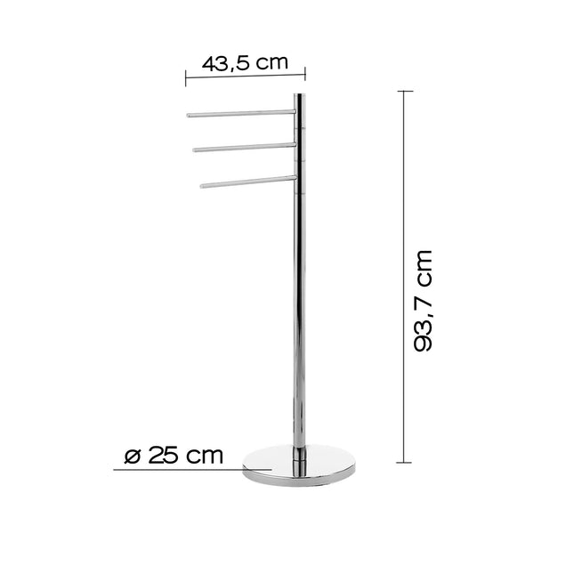 Gedy - Piantana Portasalviette Cromato - Modello: Tracy