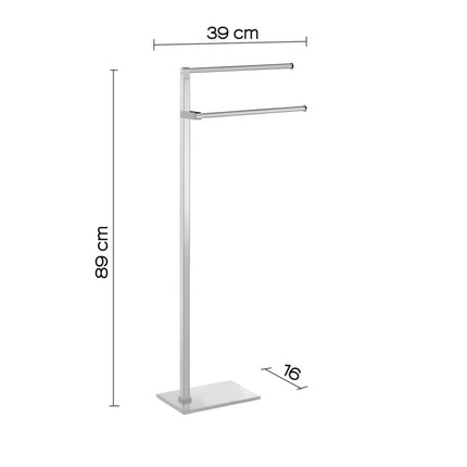 Gedy - Piantana Portasalviette Cromato - Modello: Maine