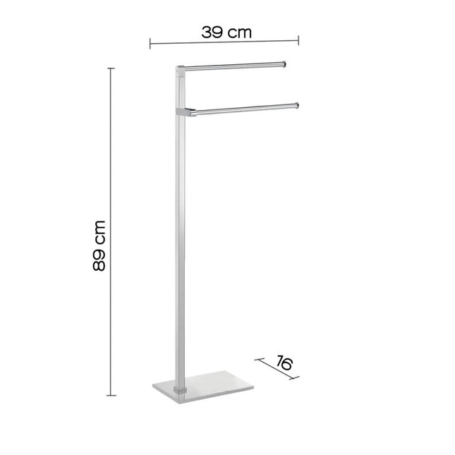 Gedy - Piantana Portasalviette Cromato - Modello: Maine