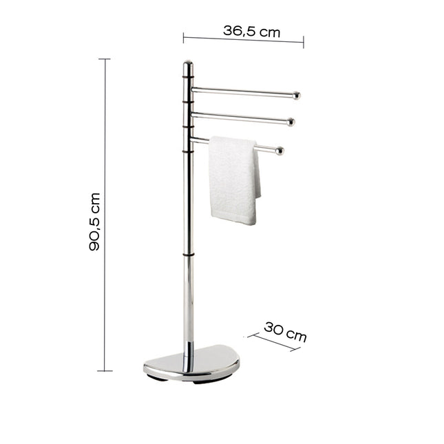 Gedy - Piantana Portasalviette Cromato - Modello: Hibiscus