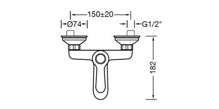 Miscelatore vasca con deviatore, doccetta e flessibile - serie: dodo - colore: bronzo