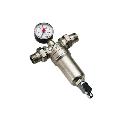 Filtro Autopulente 1/2″ con Bocchettone – Ottone Duraturo Scarico Rapido | Filtro Acqua Sedimenti