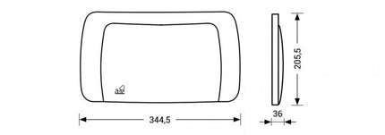 Its Todini - Placca Completa Hidrobox 14.10 - Colore: Bianco