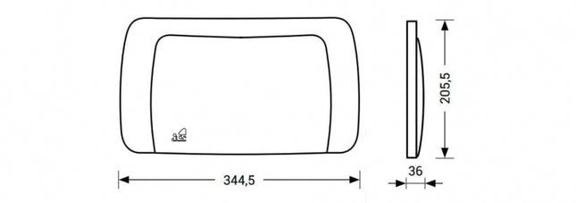 Its Todini - Placca Completa Hidrobox 14.10 - Colore: Bianco