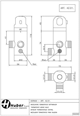 Huber - Termomix Esterno Per Scaldacqua - Modello: Dorado