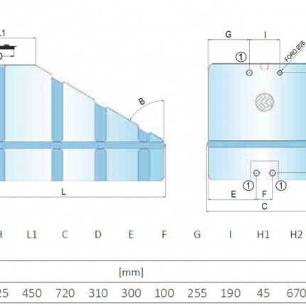 Cordivari - Serbatoio 500 litri in polietilene sottoscala