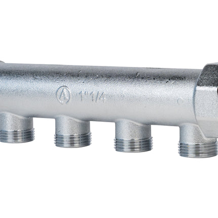 Collettore Satinato - Misura: 1"1/4 - 4 uscite 24x19 - Caldo/freddo