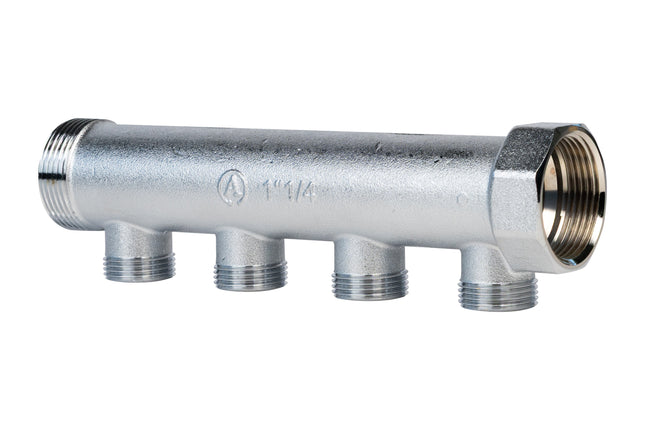 Collettore Satinato - Misura: 1"1/4 - 4 uscite 24x19 - Caldo/freddo