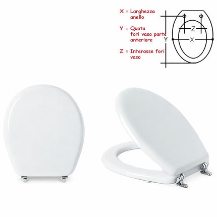 Sapal - Copriwater Colibri Bianco Legno