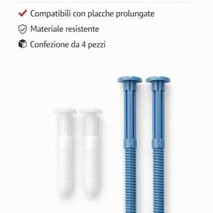 Pucciplast - Confezione Vite Registro E Vite Fissaggio Placca Prolungate 7 Cm