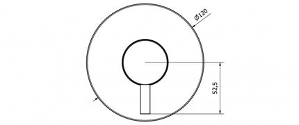 Teorema - Miscelatore doccia ad incasso cromato serie Jabil 25