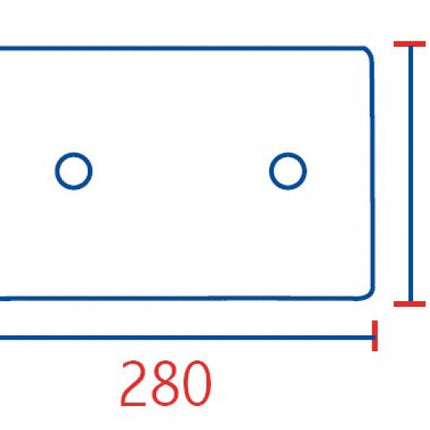 Pucciplast - Placca Di Copertura - Colore: Cromo