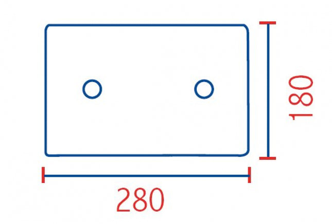 Pucciplast - Placca Di Copertura - Colore: Cromo