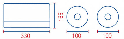 Pucciplast - Placca Di Copertura + Rosoni + Pulsanti - Colore: Cromato - Art. 7522