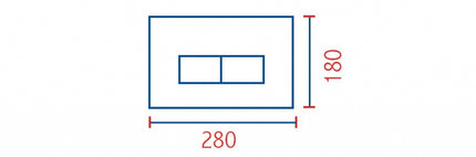 Placca 28 Cm Eco Spessore 12 Mm Con Telaio  + Sportello - Colore: Cromo