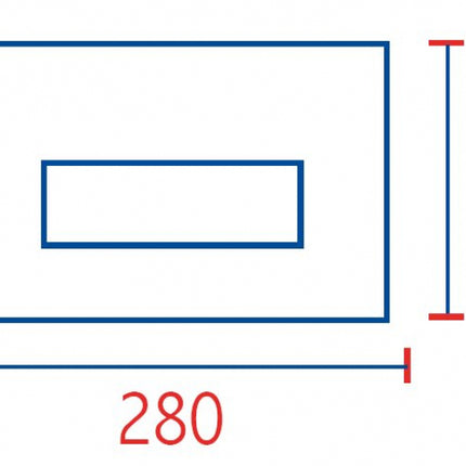Pucciplast - Placca Sara Tratto 4,7Mm - 280X180 - Colore: Cromo