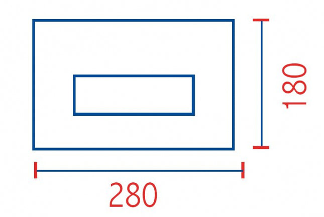 Pucciplast - Placca Sara Linea 4,7Mm - 280X180 - Colore: Cromo