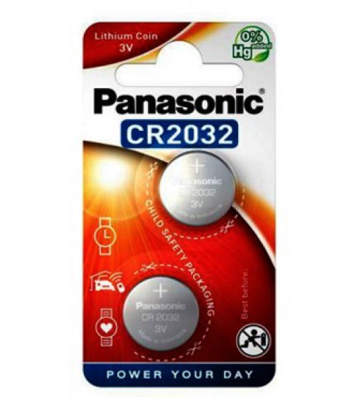Batteria pila litio CR2032 3V - Confezione da 2 pezzi