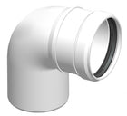 Curva monoparete 90° in pps ø 80 per caldaia a condensazione