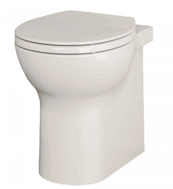 Azzurra - Vaso Filo Parete bianco Serie Clik (senza coprivaso)