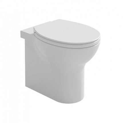 Azzurra - Vaso filo parete bianco senza brida Serie Clik (senza coprivaso)