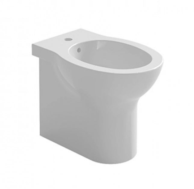 Azzurra - Bidet Filo Parete Bianco In Ceramica - Serie Clik
