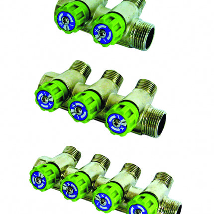Collettore Per Sanitari Maschio/Femmina 3/4" - 4 VIE 1/2"