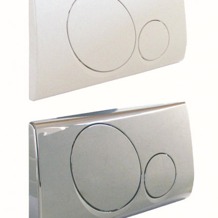 Bampi - Placca Vega Doppio Scarico - Colore: Cromo Lucido