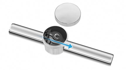 BONOMINI - Valvola Antiritorno Antireflusso In Abs ø32 Colore: Cromato