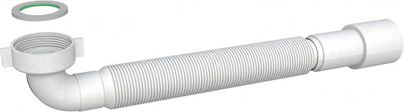 Bonomini - Tubo Estensibile Flessibile 11/2" Ø40 Con Attacco Curvo