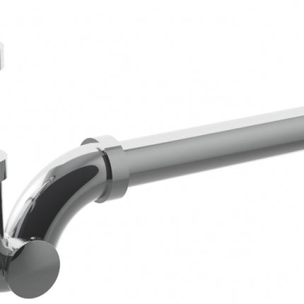 Bonomini - Sifone ad esse 1" ø26 in ottone cromato con ghiere e canotti inox senza piletta