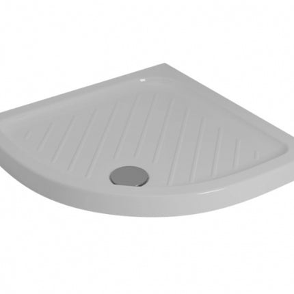 Piatto Doccia Semicircolare 90x90 cm In Ceramica senza piletta - Altezza 7 cm