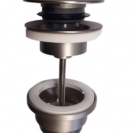 Cgs - Piletta Click-Clack Con Vite 1" 1/4 - Colore: Nichel Satinato