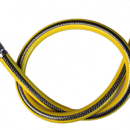 Tubo flessibile rivestito giallo femmina-femmina per cucina 1/2" - 2000 Mm
