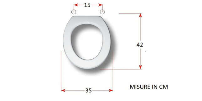 Sapal - Copriwater Colibri Bianco Legno