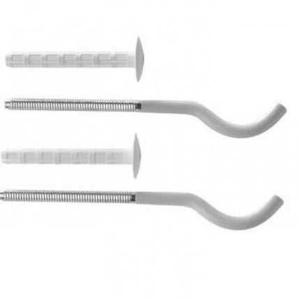 Cordivari - Coppia di staffe mensole per radiatore Ardesia 3 colonne colore bianco