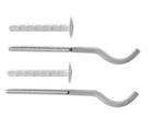 Cordivari - Coppia di staffe mensole per radiatore Ardesia 3 colonne colore bianco