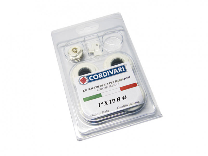Cordivari - Kit di riduzioni + valvolino per radiatore ardesia alluminio da 1/2"