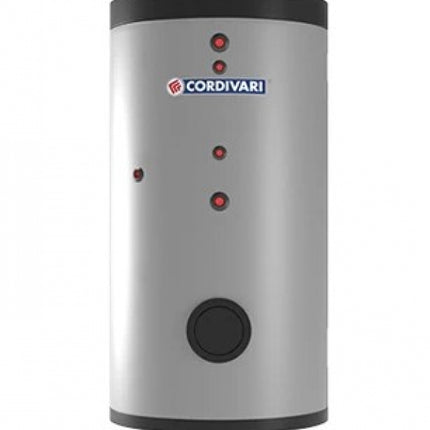 CORDIVARI - Bollitore Polywarm Per Produzione Di Acqua Calda Sanitaria Con 2 Scambiatori Fissi 500 L - Modello: Bolly 2 ST FB