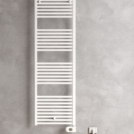 Cordivari- Radiatore Scaldasalviette elettrico 1400×500 mm - Colore: Bianco - Con Termostato digitale Eco - Modello: Lisa 22