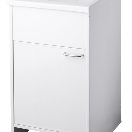 Lavatoio in vetroresina completo di mobile in pvc 45x50x85 CM (L×P×H)