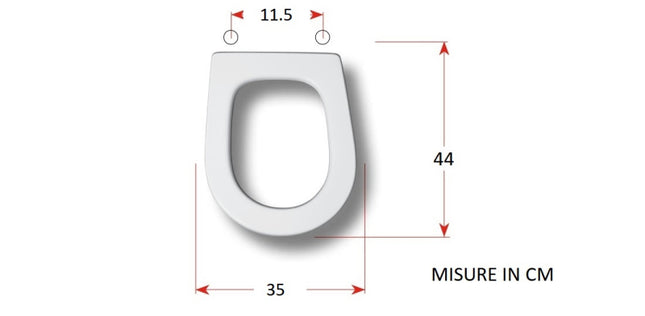 Coprivaso Frizionato Termoindurente Bianco - Serie: Comoda