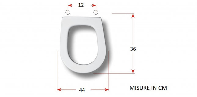 Azzurra - Coprivaso Frizionato Termoindurente Bianco - Serie: Glaze