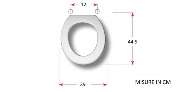 Coprivaso Termoindurente Bianco - Serie: Mini Clas 05
