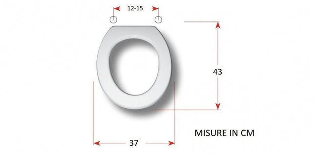 Coprivaso Universale Bianco In Mdf