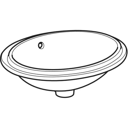 Lavabo Da Incasso Sottopiano 58X42 Porcellana