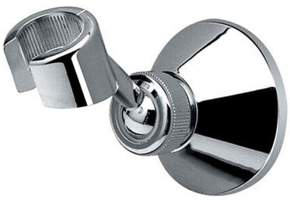 Supporto Per Doccetta Doccia Regolabile Cromato - Universale Per Aste 30x15mm E Altre Misure, ABS