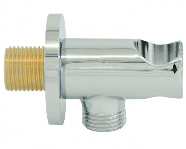 Presa Acqua Tonda in ottone Con Supporto Per Doccetta