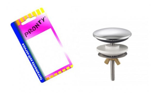 Tappo copriforo cromato blisterato - blister composto da 1 pezzo