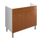 Mobile Sottolavello Cucina Da 80 Cm Solo Per Lavello In Ceramica Da Appoggio - Colore: Teak (Solo Mobile)